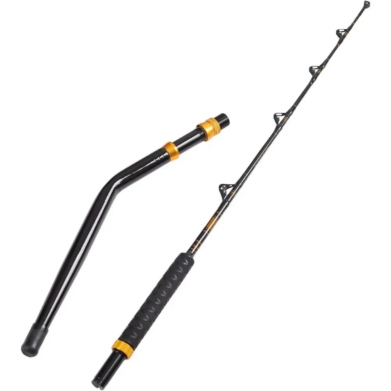 Fishing Rod Boat - คันเบ็ดตกปลาแบบงอ 2 ท่อน สำหรับตกปลาทะเลน้ำเค็ม คันทรอลลิ่งสำหรับปลาใหญ่ คันโรลเลอร์