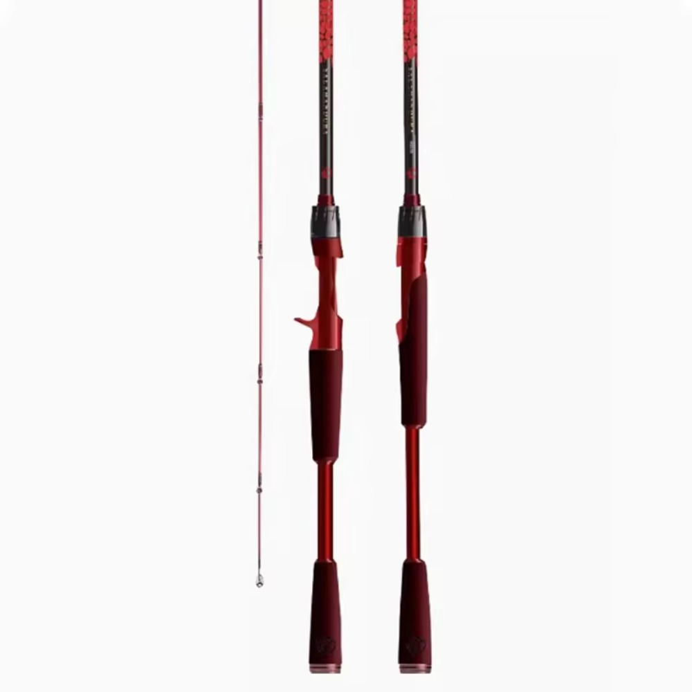Fishing Rod Carbon Fiber - คันเบ็ดตกปลาคาร์บอนไฟเบอร์ สำหรับตกปลาในทะเลสาบ ลำธาร แบบเบทคาสติ้ง สปินนิ่ง และแคสติ้ง