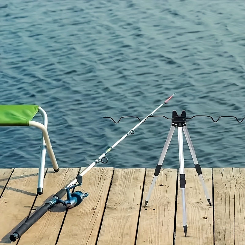 Fishing Rod Casting - 1 ชิ้น Telescopic อลูมิเนียมอัลลอยด์สําหรับแท่งตกปลาทะเลสามเหลี่ยมสําหรับแท่งหล่อตกปลาสนับสนุนสําหรับตกปลา