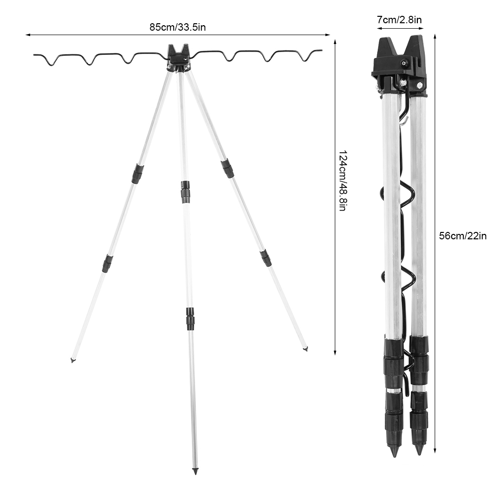 ขาตั้งคันเบ็ดตกปลาแบบสามขาอเนก - Fishing Rod Casting บทวิจารณ์และราคา