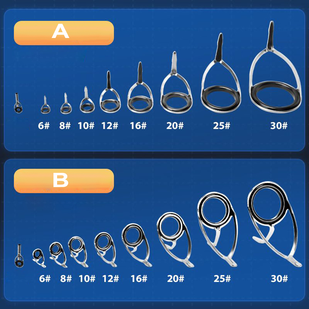 9ชิ้นชิ้นชิ้นชิ้นเบ็ดตกปลาไกด์ - Fishing Rod Repair Kit บทวิจารณ์และราคา