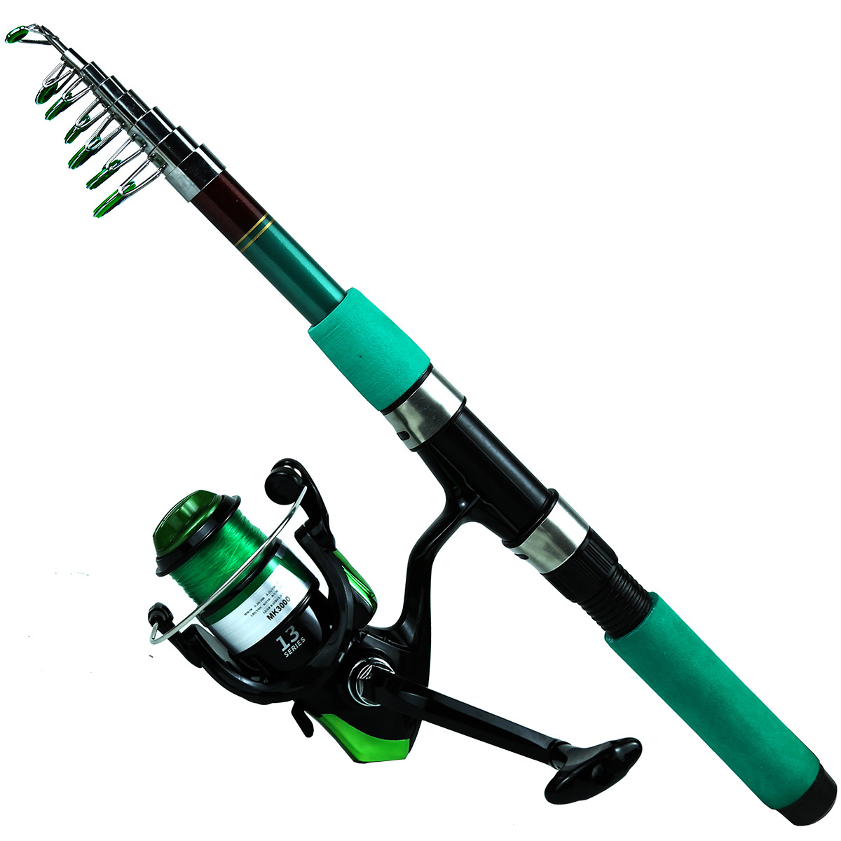 ชุดคันเบ็ดตกปลาแบบพกพา น้ำหนัก - Fishing Rod Spinning บทวิจารณ์และราคา